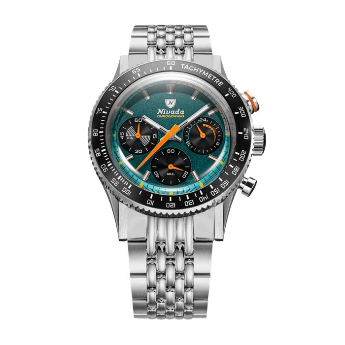 Nivada Grenchen Chronoking Meca Quartz Racing Green 87051Q04 Erkek