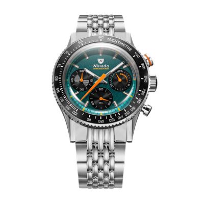 Nivada Grenchen Chronoking Meca Quartz Racing Green 87051Q04 Erkek Kol Saati