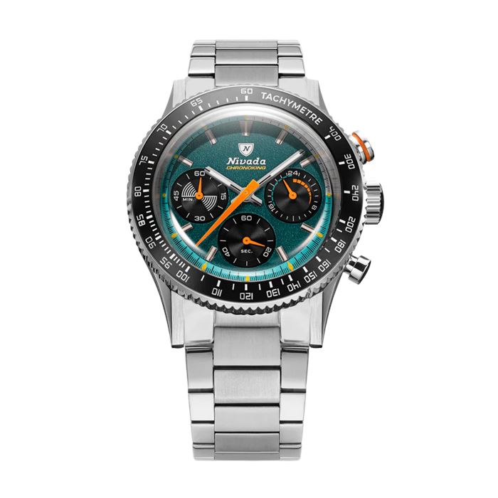 Nivada Grenchen Chronoking Meca Quartz Racing Green 87051Q20 Erkek