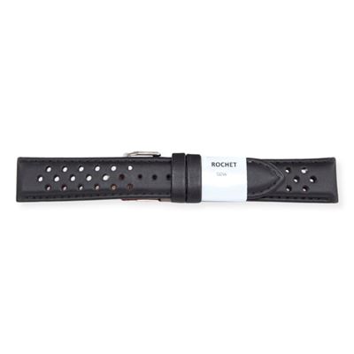 Rochet 5130701 Siyah Deri Kayış - 20mm