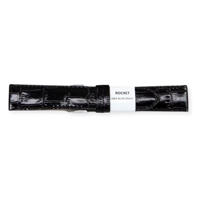 Rochet 5190701 Siyah Deri Kayış - 20mm