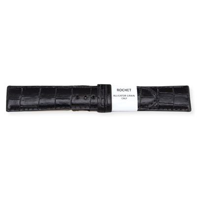 Rochet 5492001ST Siyah Deri Kayış - 20mm