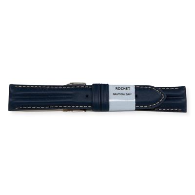 Rochet 5530806 Lacivert Deri Kayış - 22mm