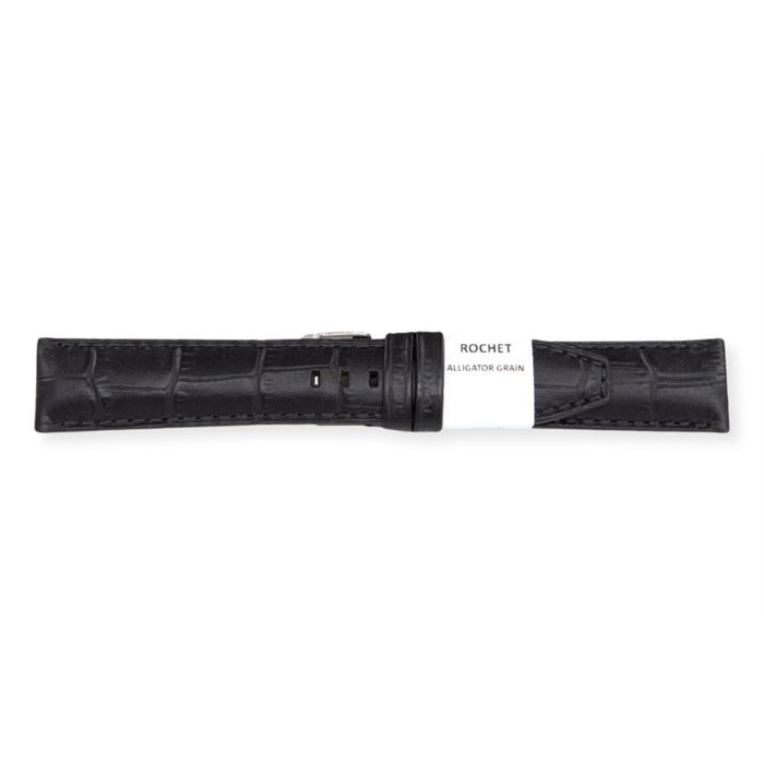 Rochet 5590791 Siyah Deri Kayış - 20mm - Abt Saat