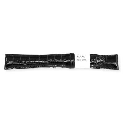 Rochet 5790801 Siyah Deri Kayış - 22mm