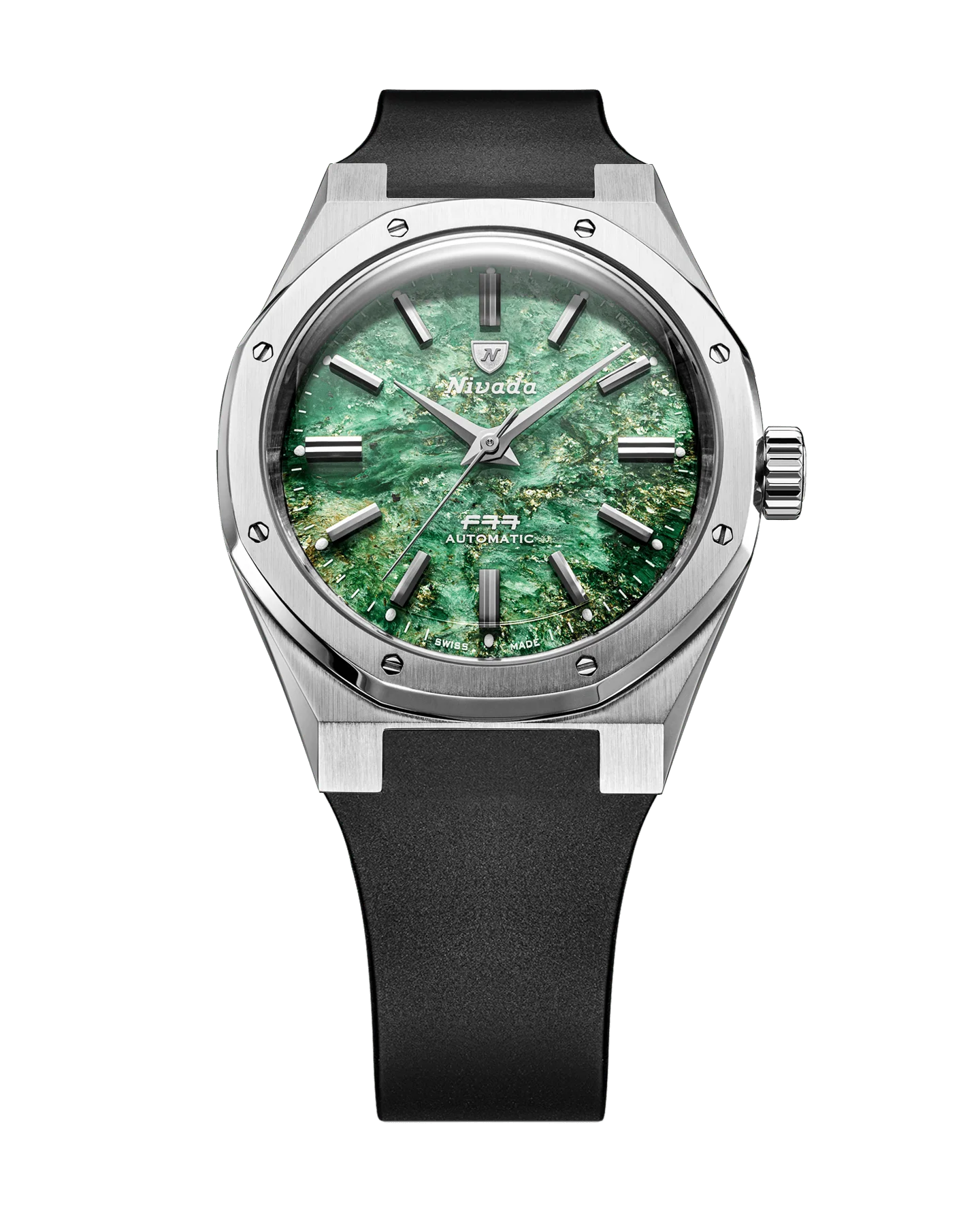Nivada Grenchen F77 Green Aventurine MK2 38mm 68053A77-DR Otomatik