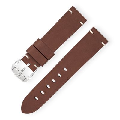 Squale CINCUOBW Kahverengi İtalyan Deri Kordon - 19 mm