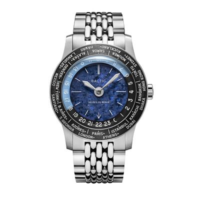 Baltic Heures du Monde Worldtimer Sodalite Otomatik Erkek Kol Saati