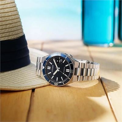 Citizen Tsuyosa Shore Navy Blue NJ0230-59L Otomatik Erkek Kol