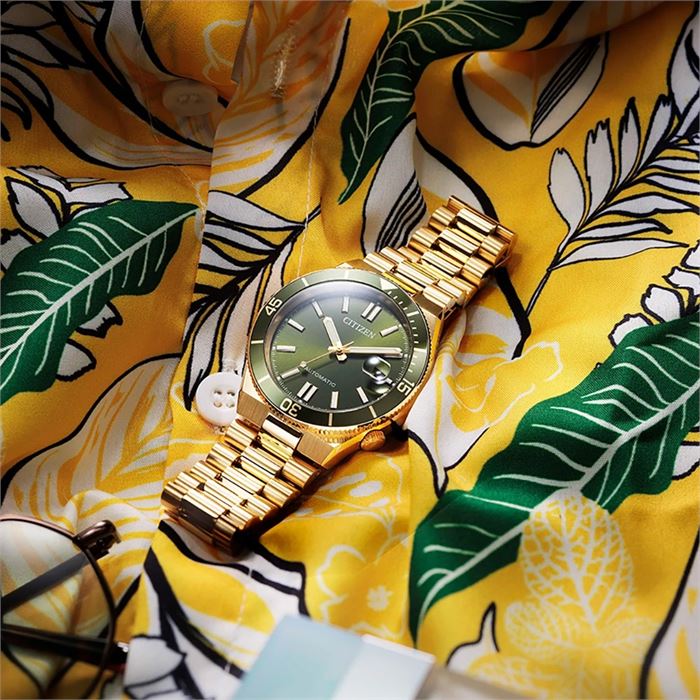 Citizen Tsuyosa Shore Moss Green NJ0232-53X Otomatik Erkek Kol Citizen Tsuyosa Shore Moss Green NJ0232-53X Otomatik Erkek Kol
