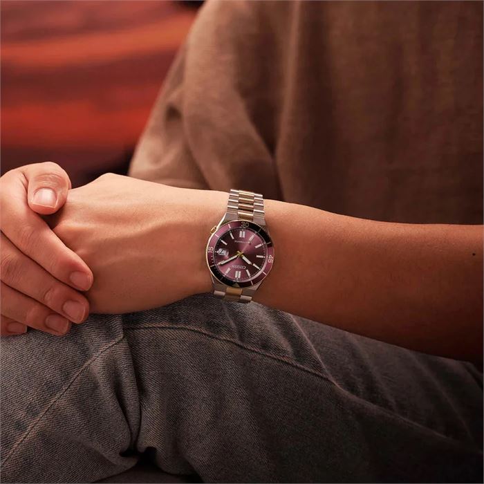 レッドソニア Citizen Tsuyosa Shore Coral Red NJ0234-58X Otomatik Erkek Kol