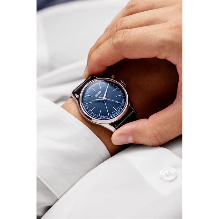 Vulcain Cricket President 39mm Blue Sapphire Caseback BAN248