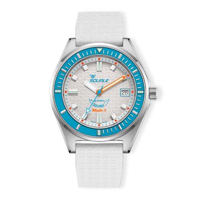 Squale Matic S White Mosaic Rubber MATICLBWT.MRWT Otomatik Erkek Kol Saati
