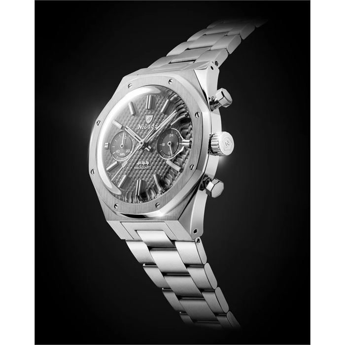 Nivada Grenchen F77 Chrono Mecaquartz Grey MK2 68001Q77 Erkek Kol