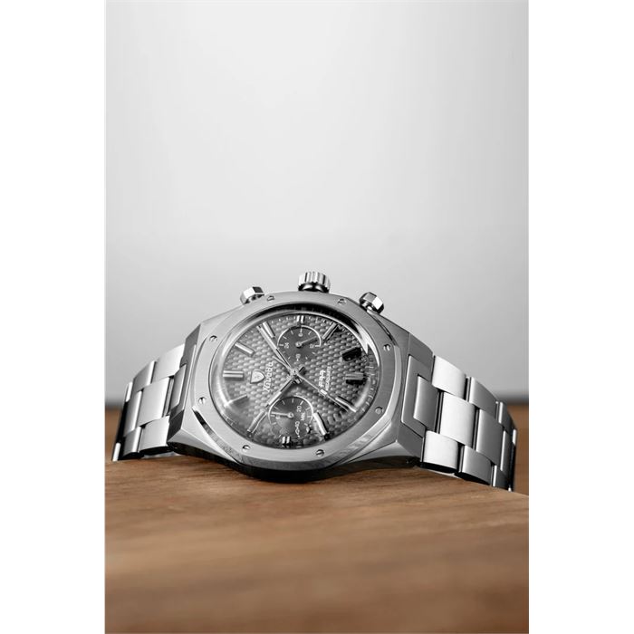 Nivada Grenchen F77 Chrono Mecaquartz Grey MK2 68001Q77 Erkek Kol