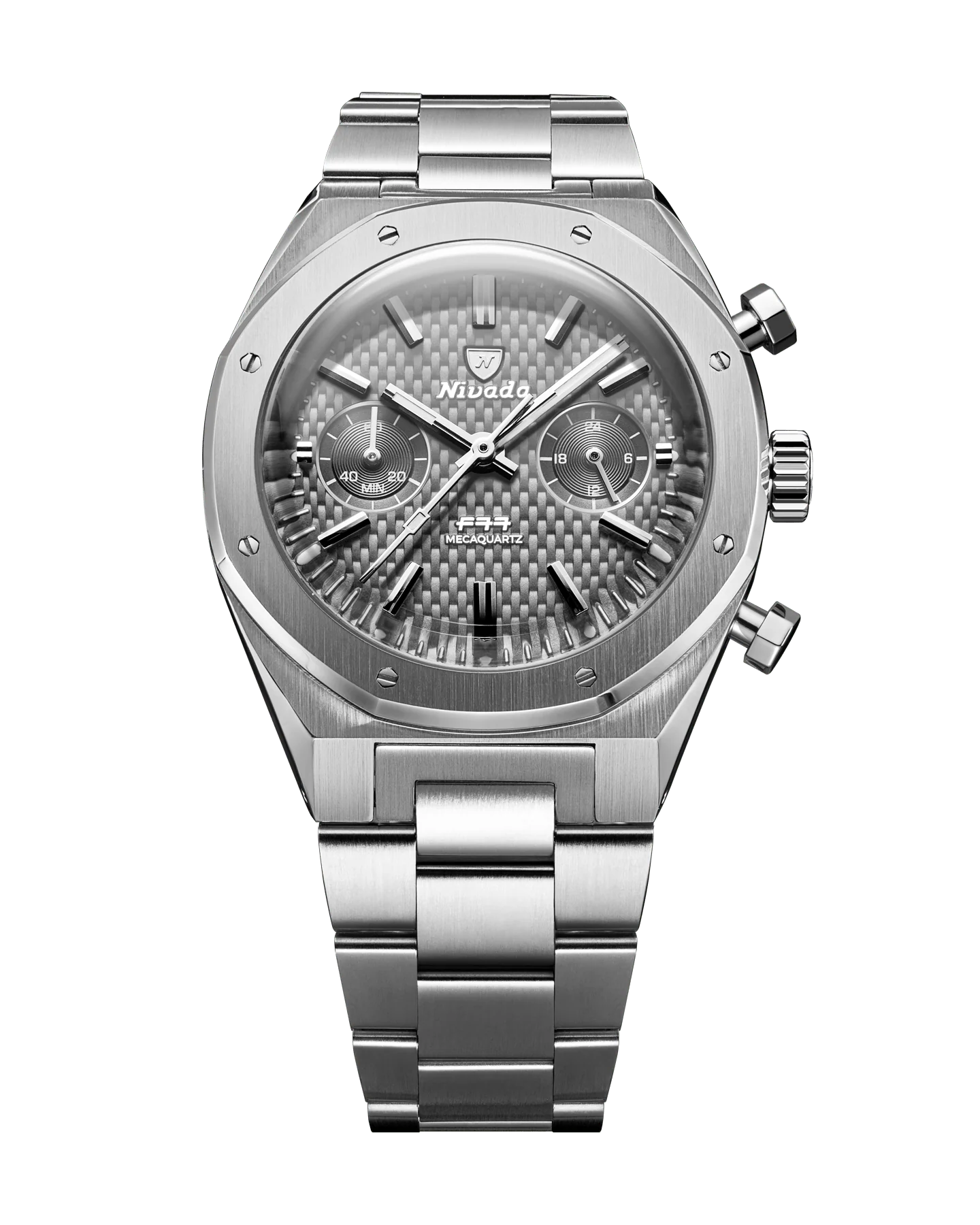 Nivada Grenchen F77 Chrono Mecaquartz Grey MK2 68001Q77 Erkek Kol