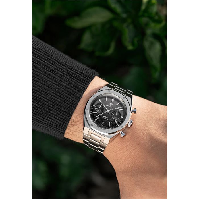 Nivada Grenchen F77 Chrono Mecaquartz Carbon MK2 68002Q77 Erkek