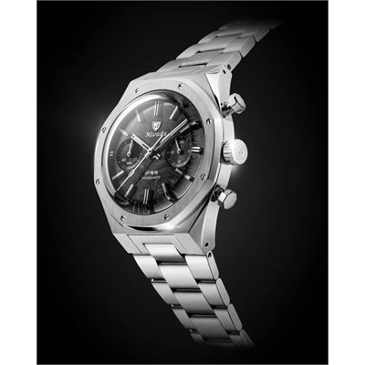 Nivada Grenchen F77 Chrono Mecaquartz Carbon MK2 68002Q77 Erkek