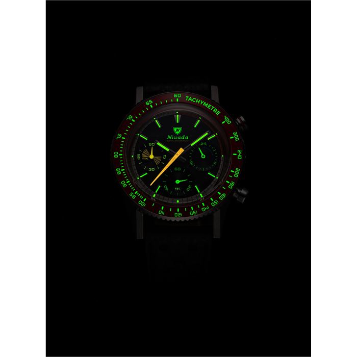 Nivada Grenchen Chronoking Meca Quartz Racing Carbon Limited