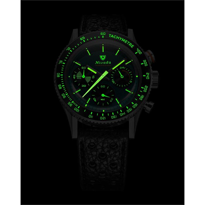 Nivada Grenchen Chronoking Meca Quartz Racing Green 87051Q01 Erkek