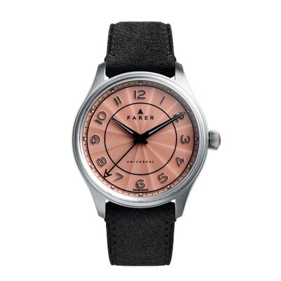 Farer Three Hand Series III Aurora (Siyah Süet Deri Kayış) Otomatik Erkek Kol Saati