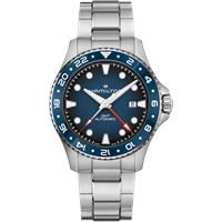 Hamilton H82535140 Khaki Navy Scuba GMT 43 mm Otomatik Erkek Kol