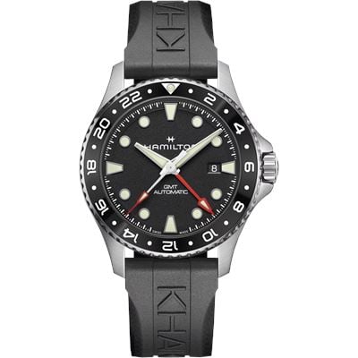 Hamilton H82555330 Khaki Navy Scuba GMT 43 mm Otomatik Erkek Kol Saati