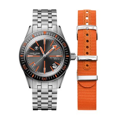 Favre Leuba Deep Raider Revival Orange Otomatik Erkek Kol Saati