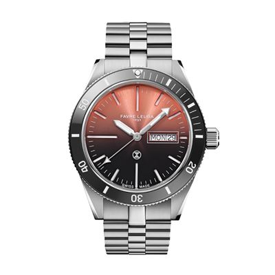 Favre Leuba Deep Raider Day Date Salmon Otomatik Erkek Kol Saati