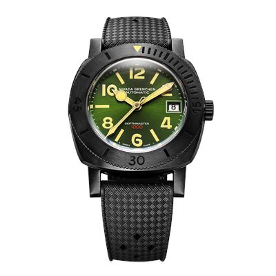 Nivada Grenchen Depthmaster Numerals Black & Green 14135A01 Otomatik Erkek Kol Saati