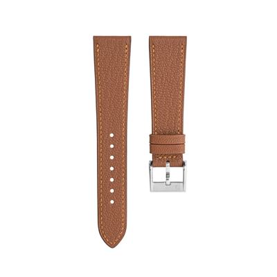 Delugs Gold Chevre Kahverengi Deri Kayış - 20 mm