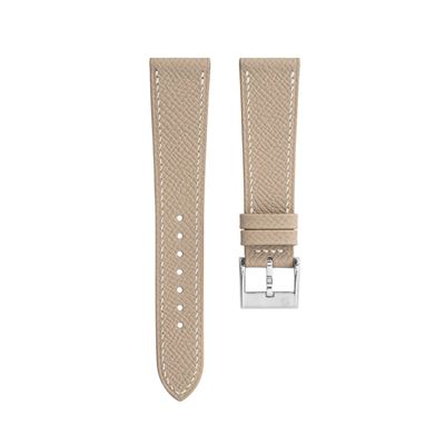 Delugs Epsom Slim Krem Deri Kayış - 20 mm