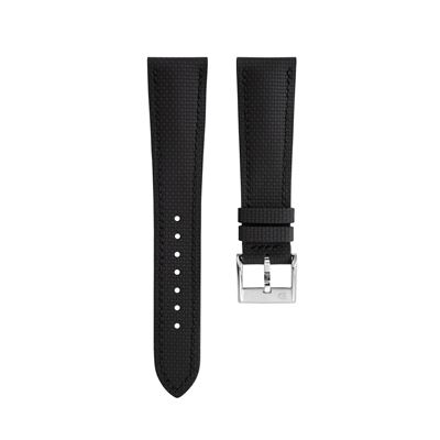 Delugs Sailcloth Premium Siyah Hibrit Kayış - 20 mm