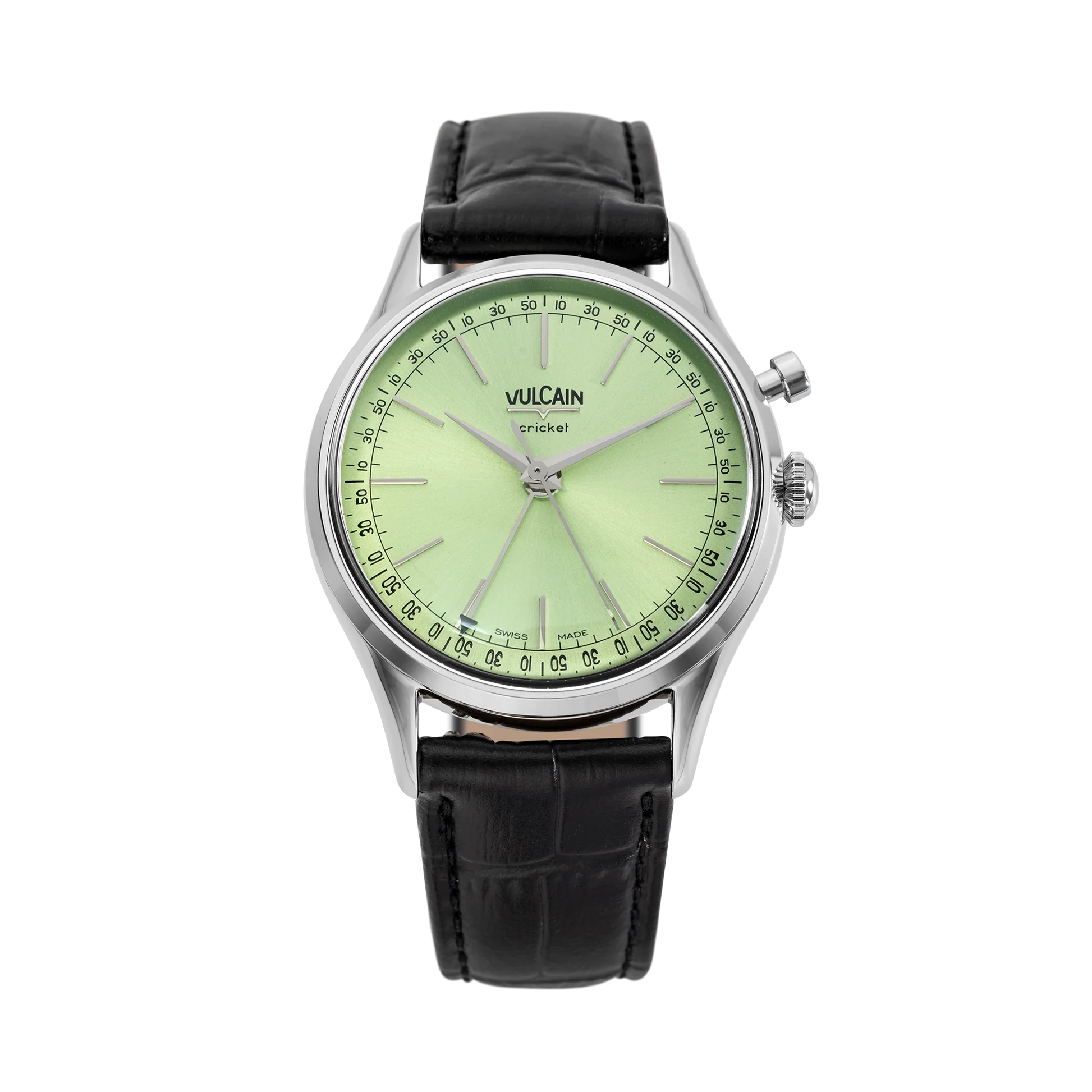 Vulcain Cricket President 36mm Pistachio Green Sapphire Caseback