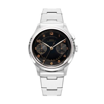 Vulcain Monopusher Heritage Black Chronograph Mekanik Erkek Kol Saati