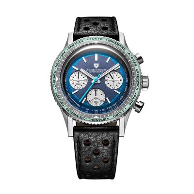 Nivada Grenchen Chronoking Meca Quartz Racing Blue Lagoon 87054Q10 Erkek Kol Saati
