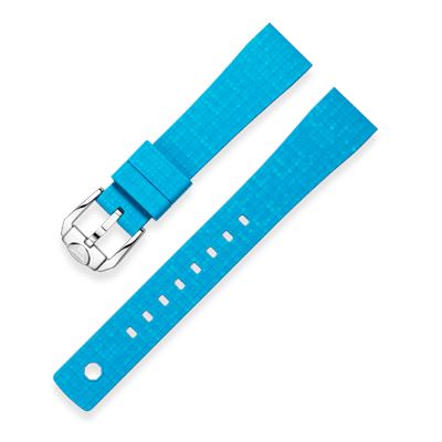 Squale Açık Mavi Mozaik Silikon Kayış- 19 mm