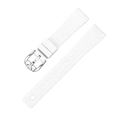 Squale Beyaz Mozaik Silikon Kayış- 19 mm