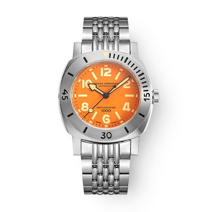 Nivada Grenchen Depthmaster Orange 14127A04 Otomatik Erkek Kol