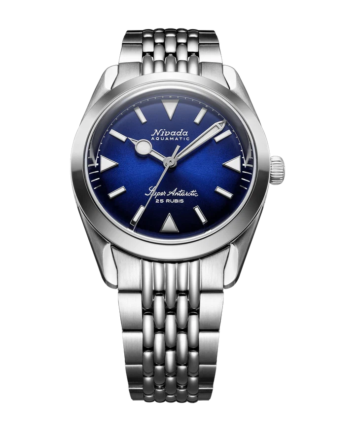 Nivada Grenchen Super Antarctic Blue 38mm 32075A04 Otomatik Erkek