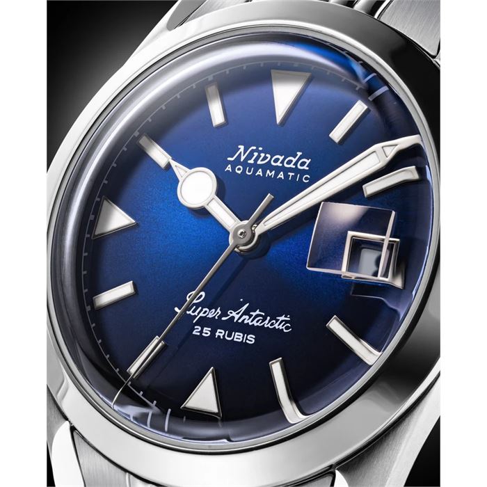 Nivada Grenchen Super Antarctic Blue 38mm 32076A04 Otomatik Erkek
