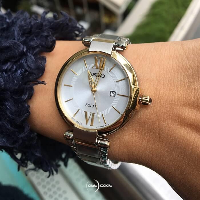 Seiko Solar SUT154P Bayan Kol Saati Abt Saat